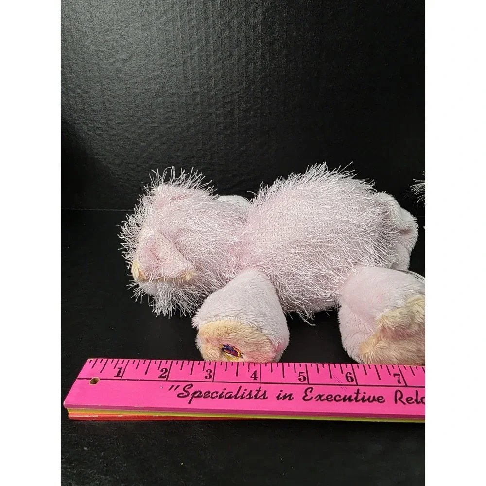 Webkinz Lot‎ Of 2 Fuzzy Animals - Cow And Furry Pink Pig NO CODES